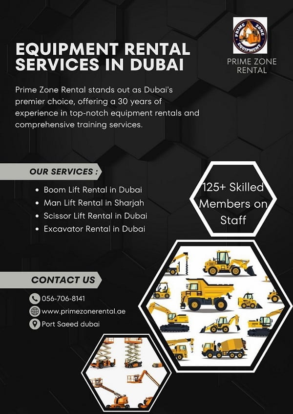 Best Equipment Rental Services in Dubai